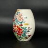 Bình hoa Kutani hoạ tiết vườn hoa mẫu đơn